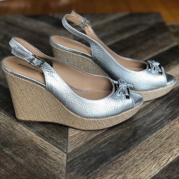 Antonio Melani Sandals Racquelle Open Toe Wedge - Picture 2 of 3